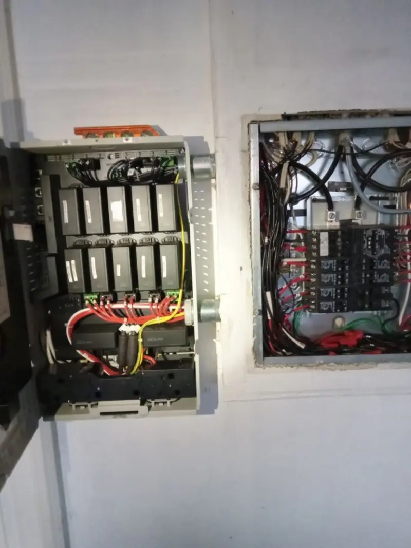 Electrical panel upgrade completed for Security Camera Wiring in Keyes
